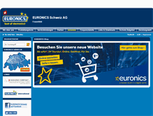 Tablet Screenshot of euronics.ch