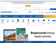 Tablet Screenshot of euronics.lv
